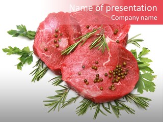 Red Closeup Tender PowerPoint Template