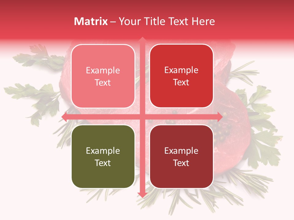 Red Closeup Tender PowerPoint Template