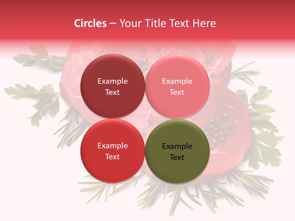 Red Closeup Tender PowerPoint Template