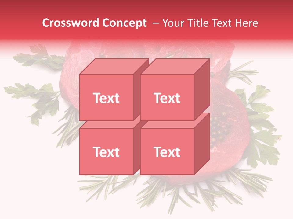 Red Closeup Tender PowerPoint Template