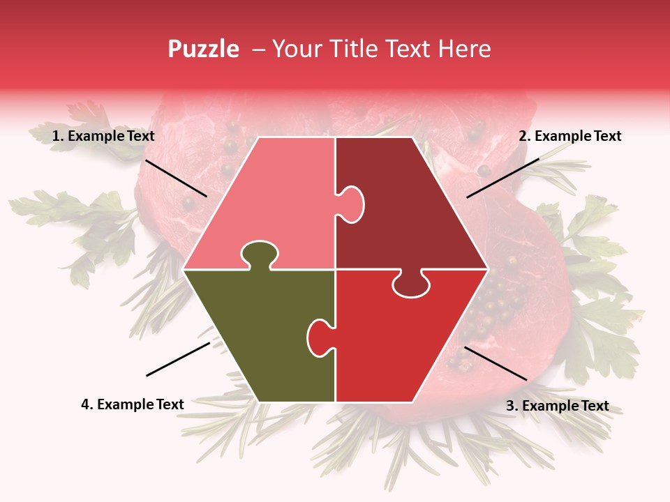 Red Closeup Tender PowerPoint Template