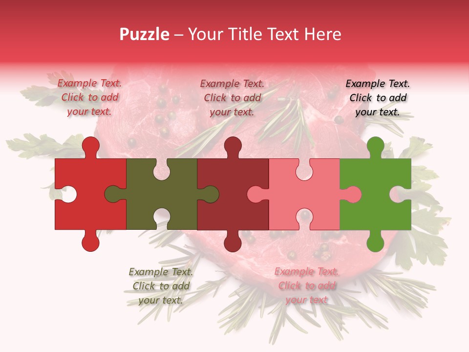 Red Closeup Tender PowerPoint Template