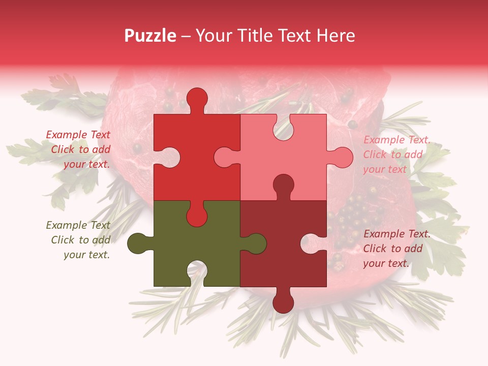 Red Closeup Tender PowerPoint Template