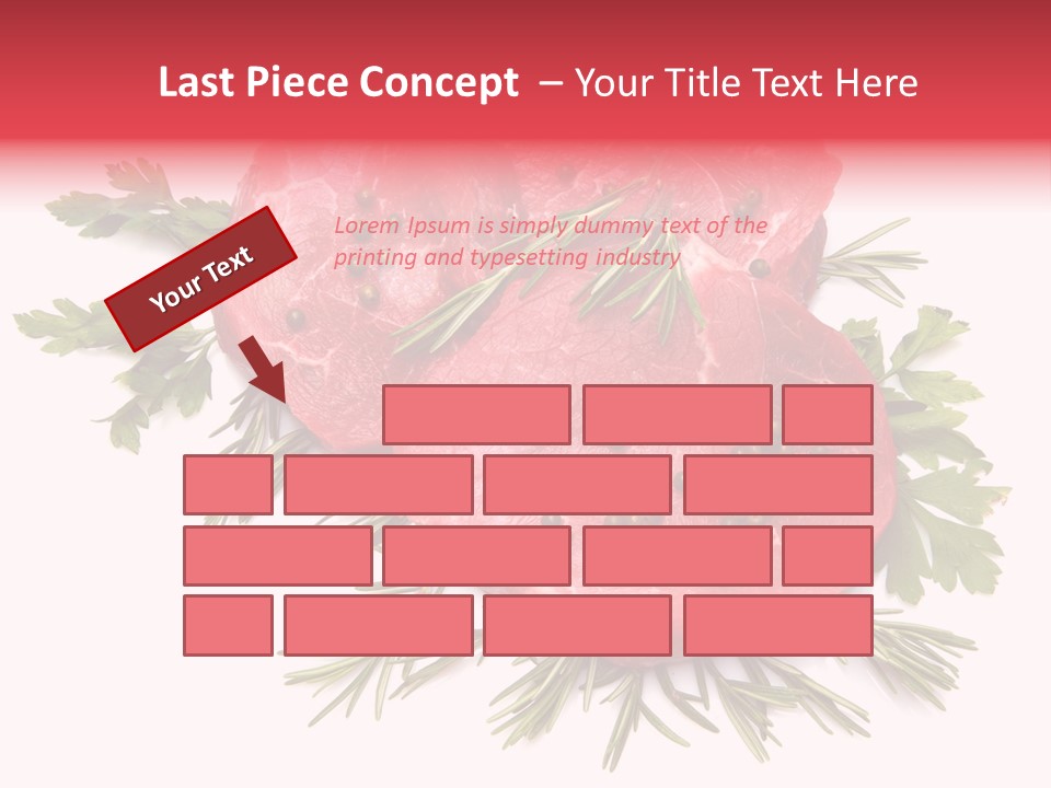 Red Closeup Tender PowerPoint Template