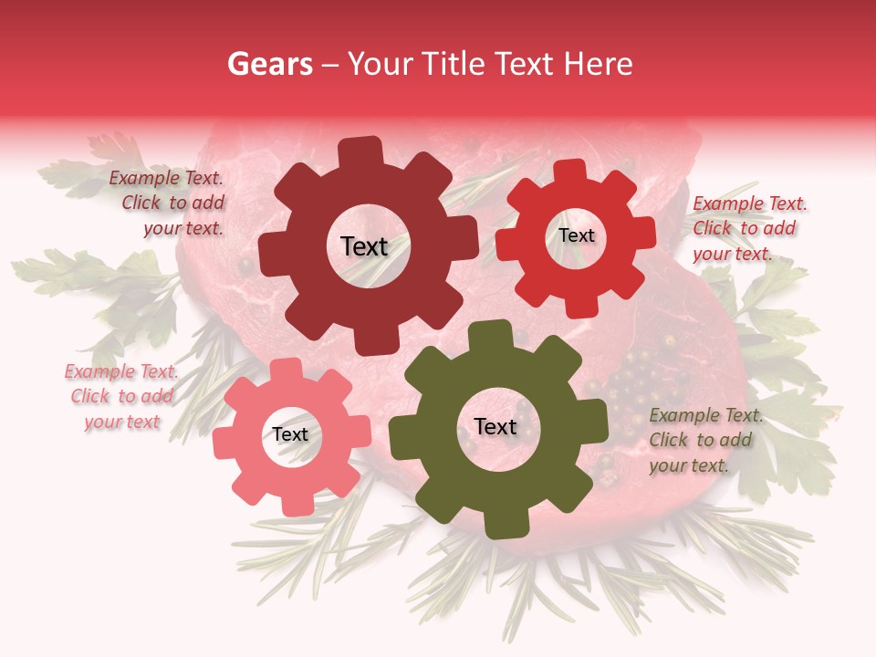 Red Closeup Tender PowerPoint Template