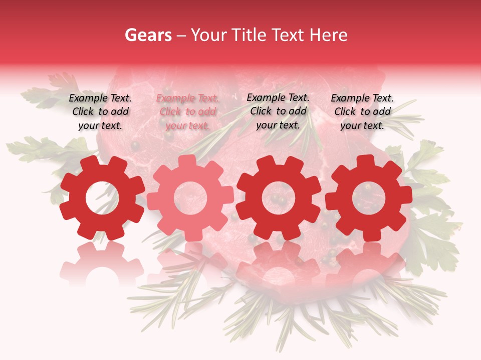Red Closeup Tender PowerPoint Template