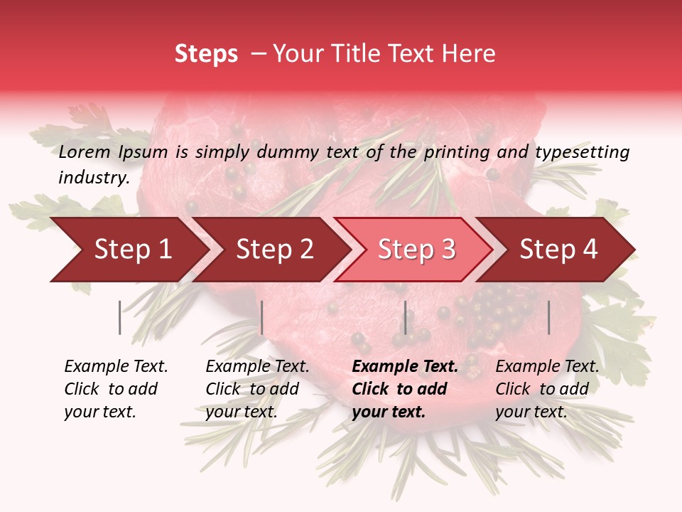 Red Closeup Tender PowerPoint Template
