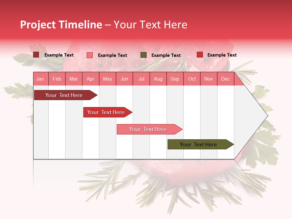 Red Closeup Tender PowerPoint Template