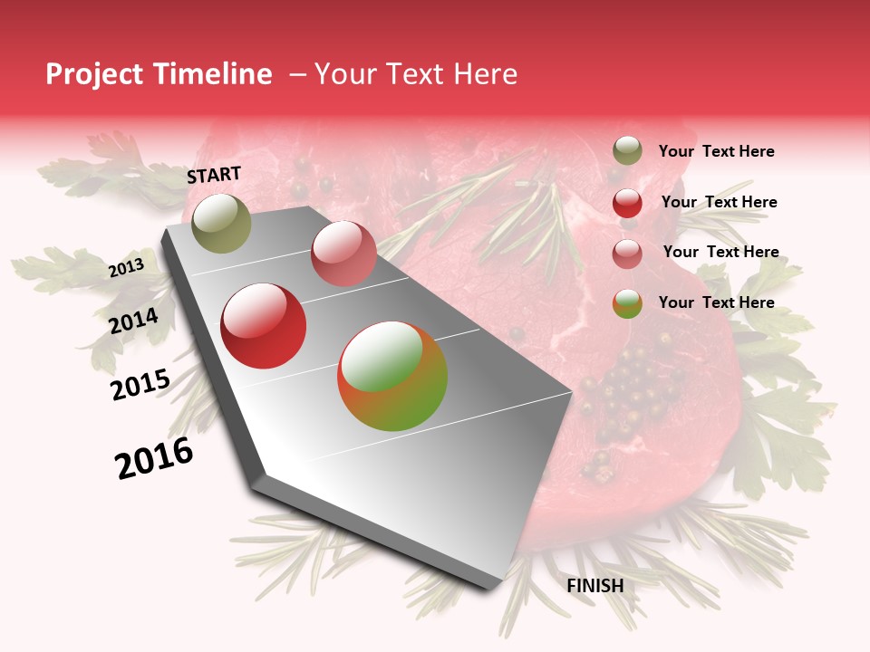 Red Closeup Tender PowerPoint Template