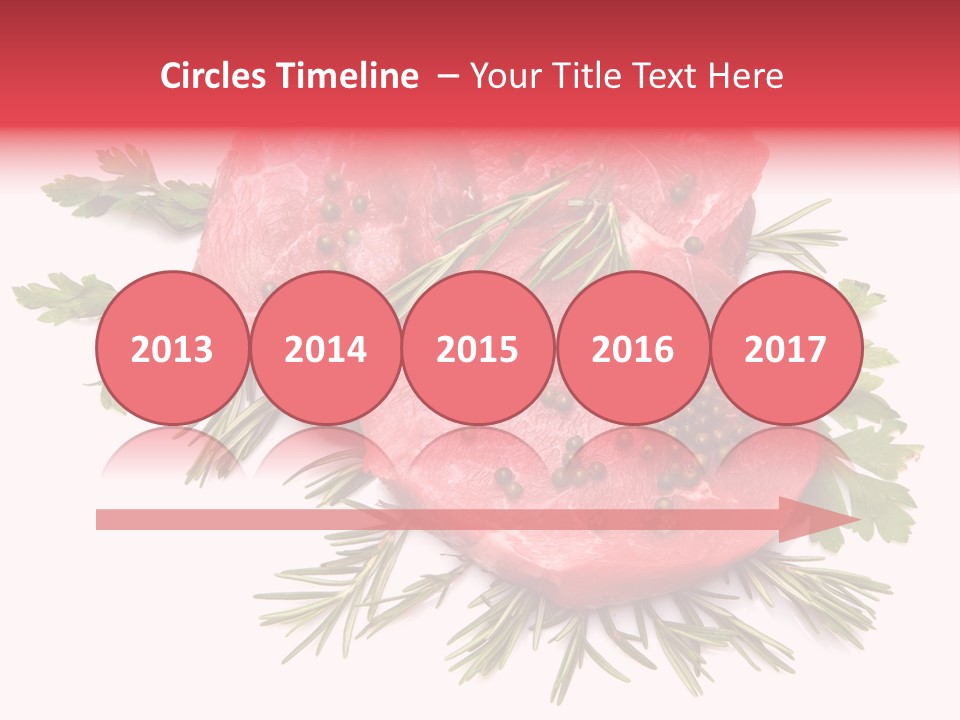 Red Closeup Tender PowerPoint Template