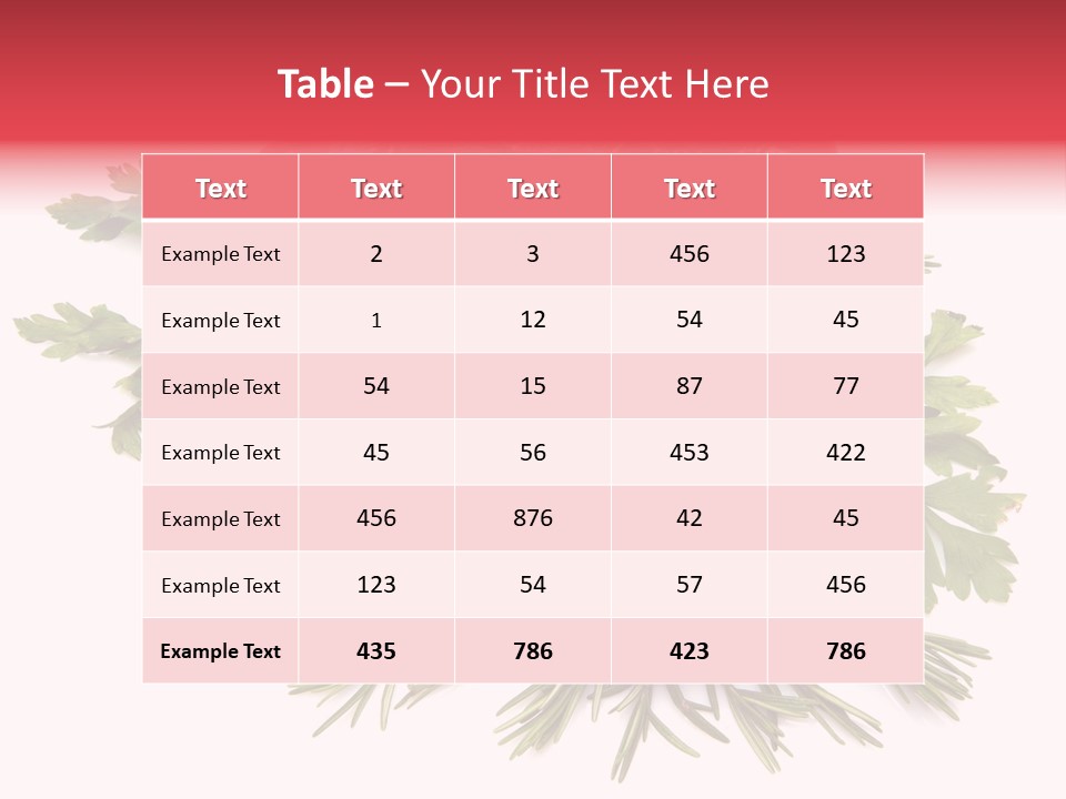 Red Closeup Tender PowerPoint Template