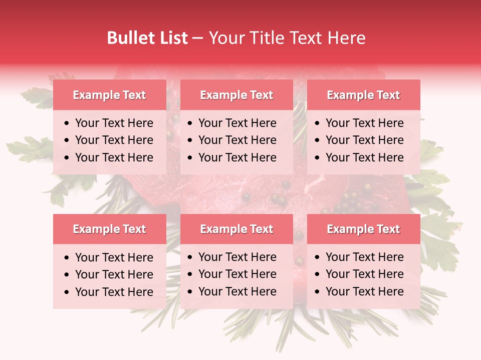 Red Closeup Tender PowerPoint Template