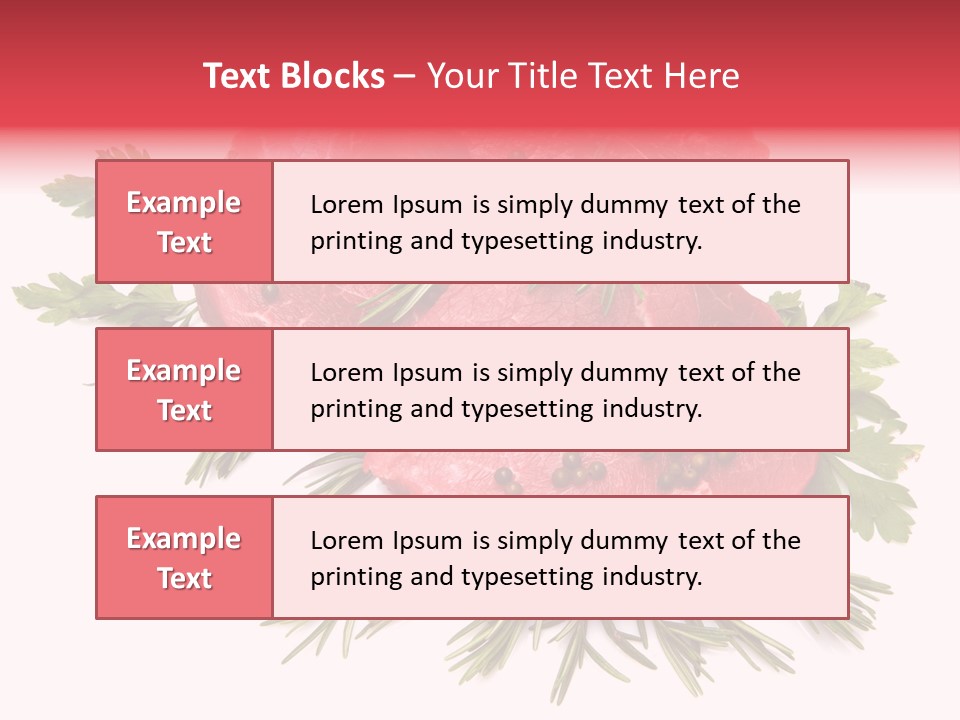 Red Closeup Tender PowerPoint Template