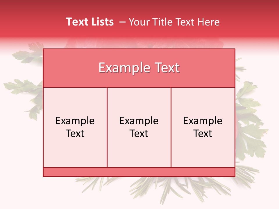 Red Closeup Tender PowerPoint Template