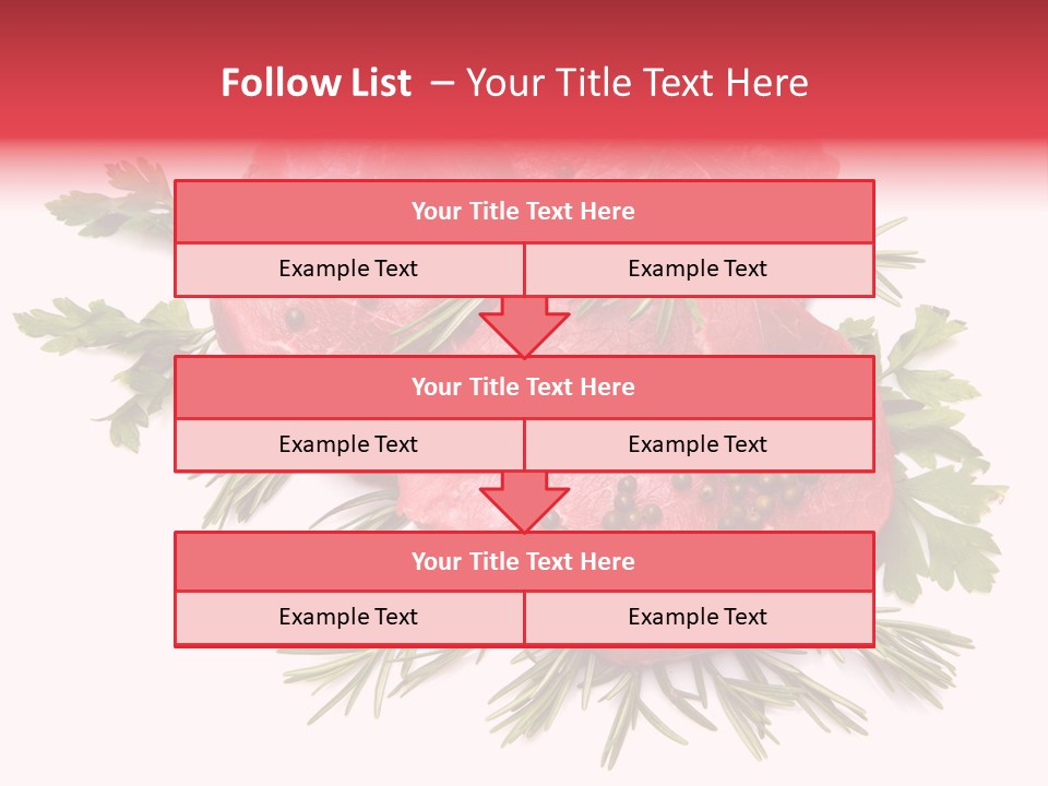 Red Closeup Tender PowerPoint Template