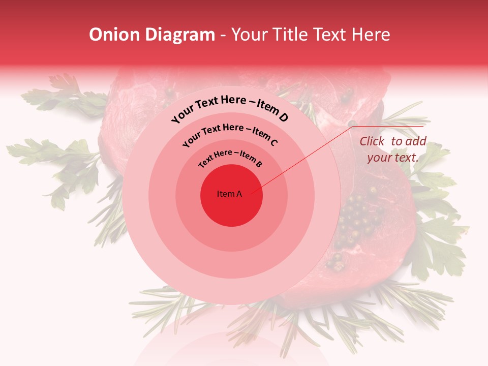 Red Closeup Tender PowerPoint Template