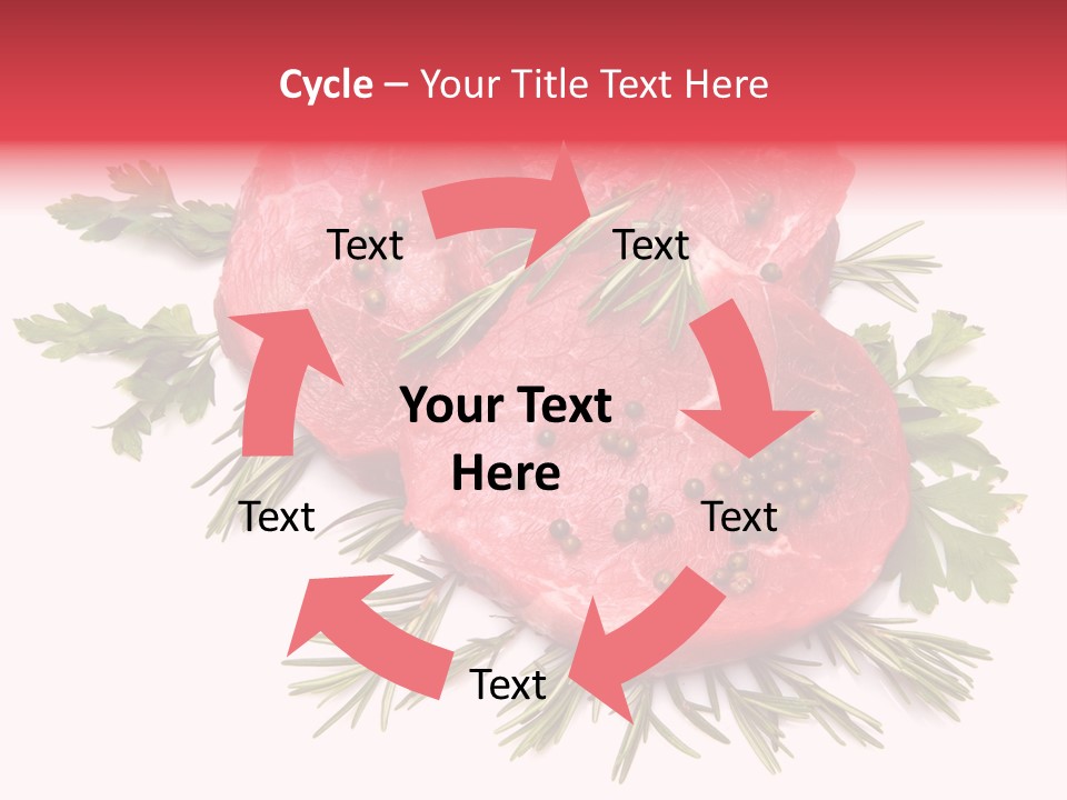 Red Closeup Tender PowerPoint Template
