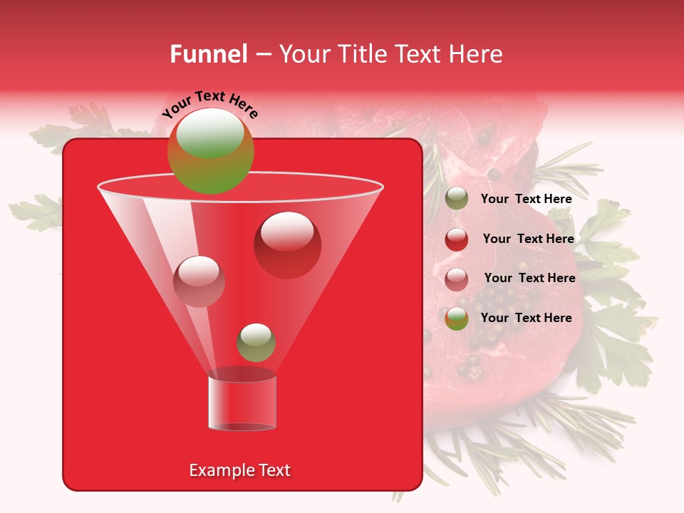 Red Closeup Tender PowerPoint Template