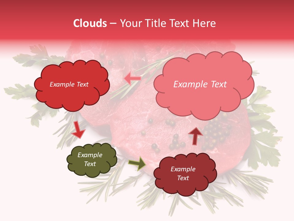 Red Closeup Tender PowerPoint Template