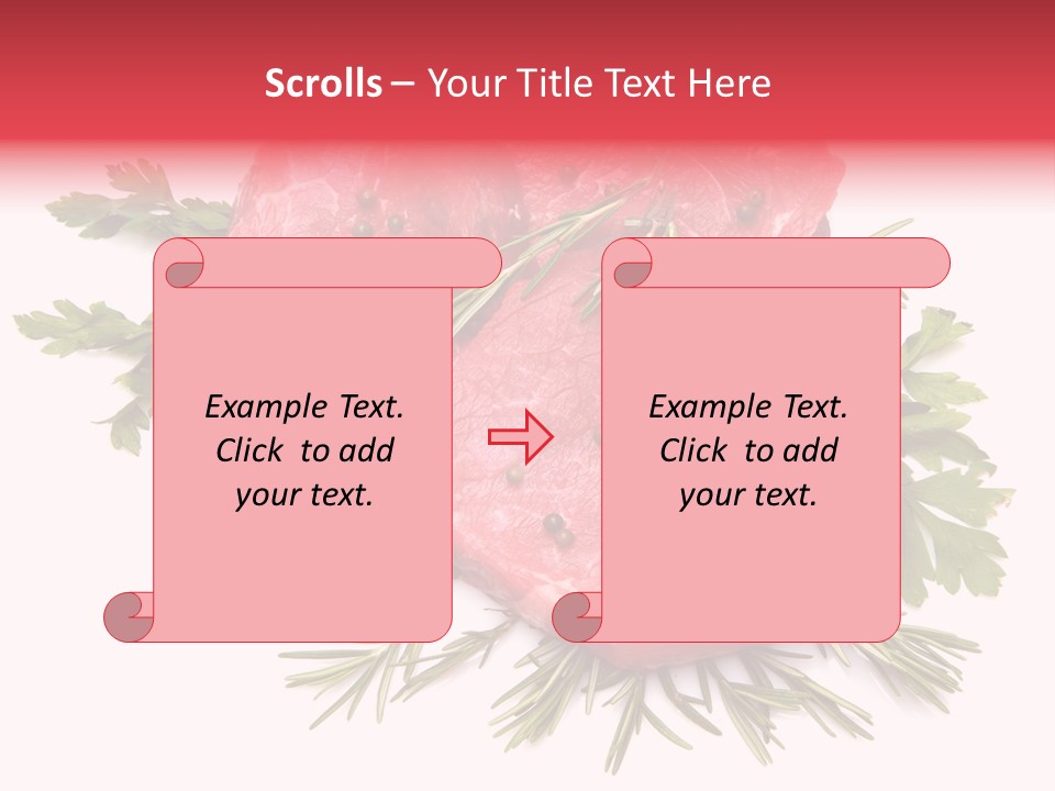 Red Closeup Tender PowerPoint Template