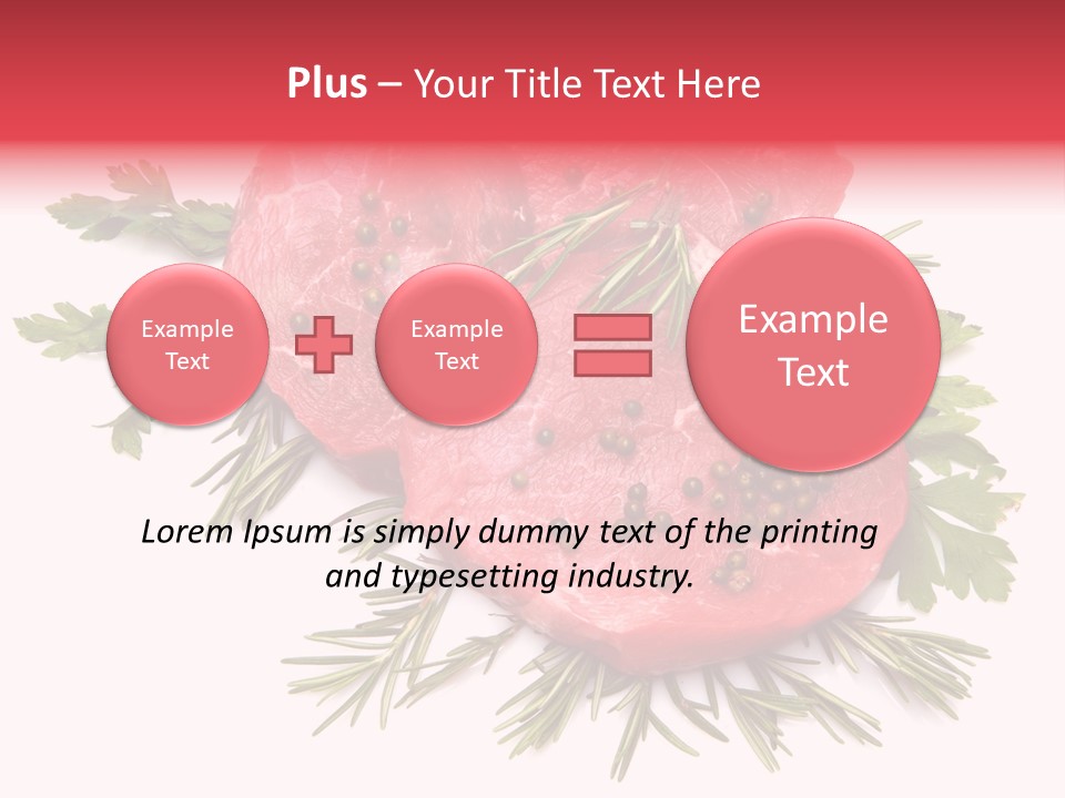 Red Closeup Tender PowerPoint Template