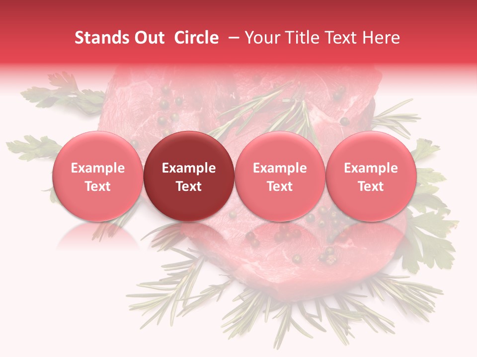 Red Closeup Tender PowerPoint Template