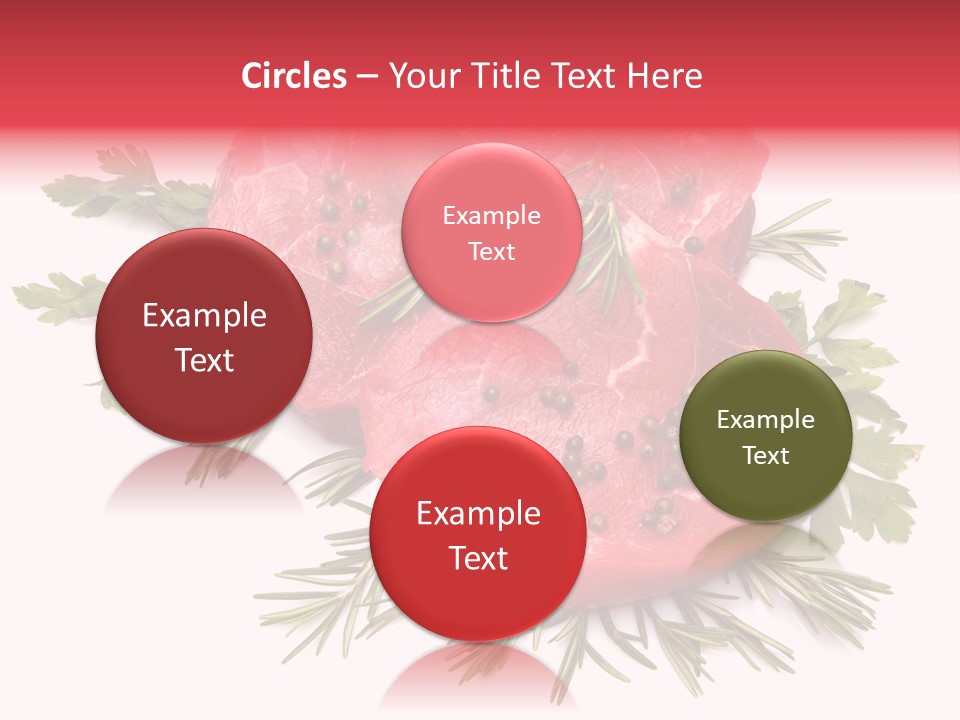 Red Closeup Tender PowerPoint Template