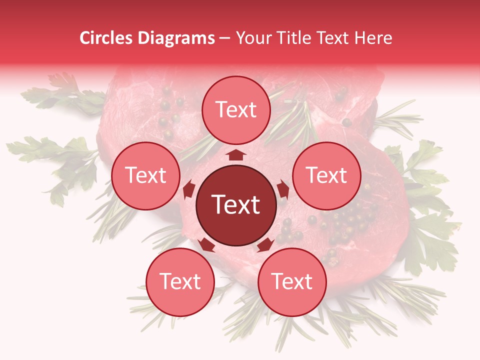 Red Closeup Tender PowerPoint Template