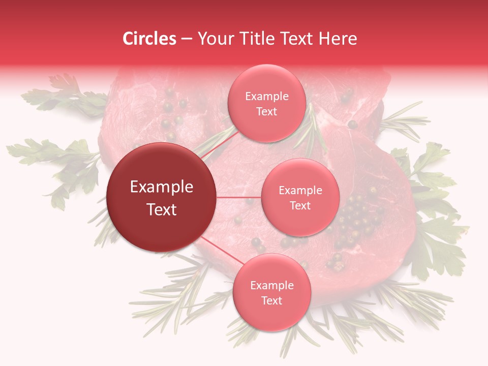 Red Closeup Tender PowerPoint Template