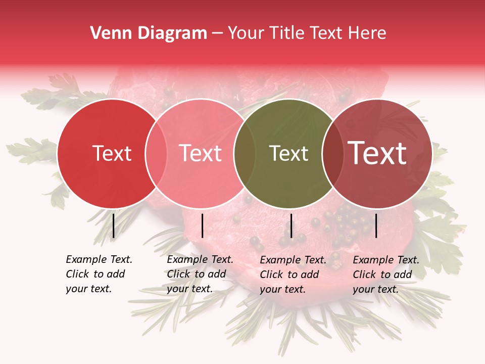 Red Closeup Tender PowerPoint Template