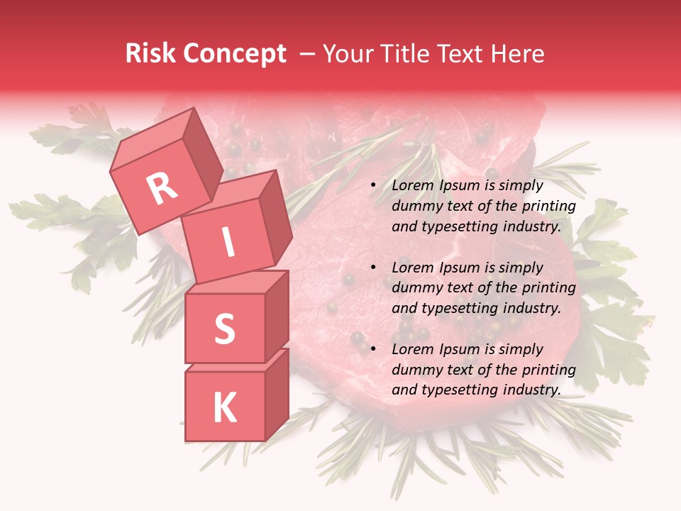 Red Closeup Tender PowerPoint Template