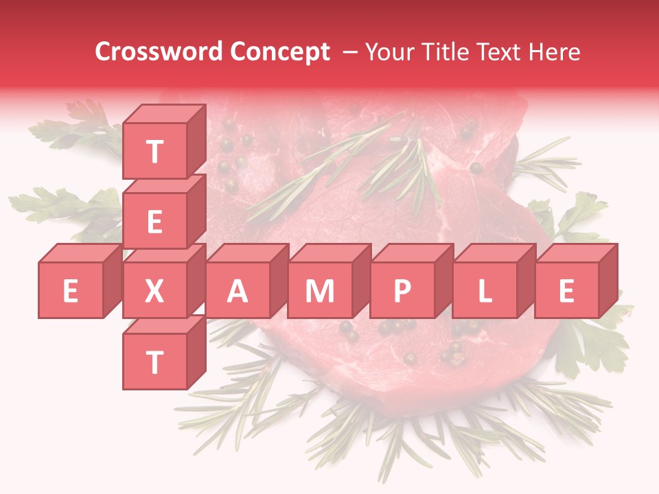 Red Closeup Tender PowerPoint Template