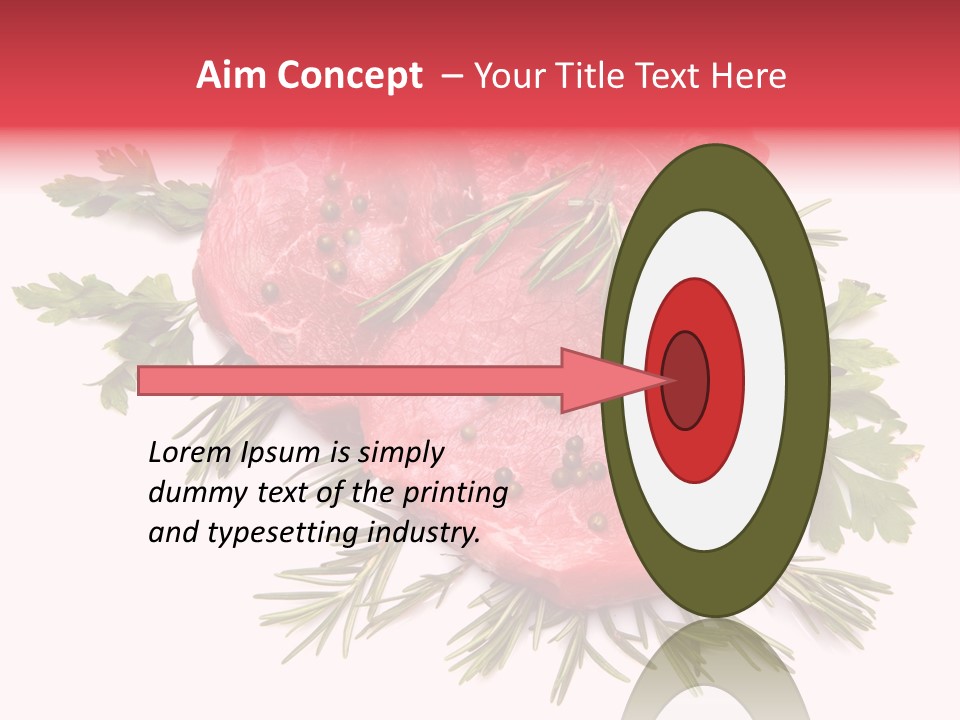 Red Closeup Tender PowerPoint Template