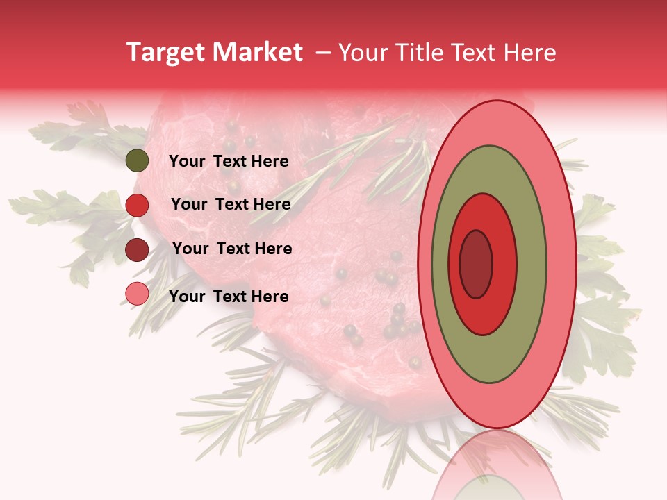 Red Closeup Tender PowerPoint Template