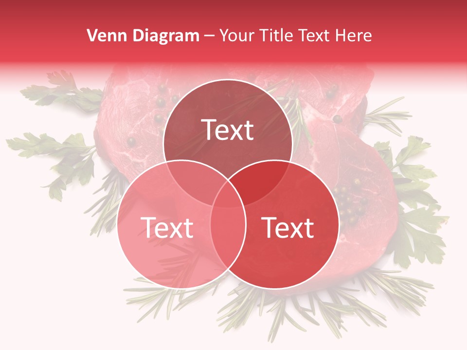Red Closeup Tender PowerPoint Template