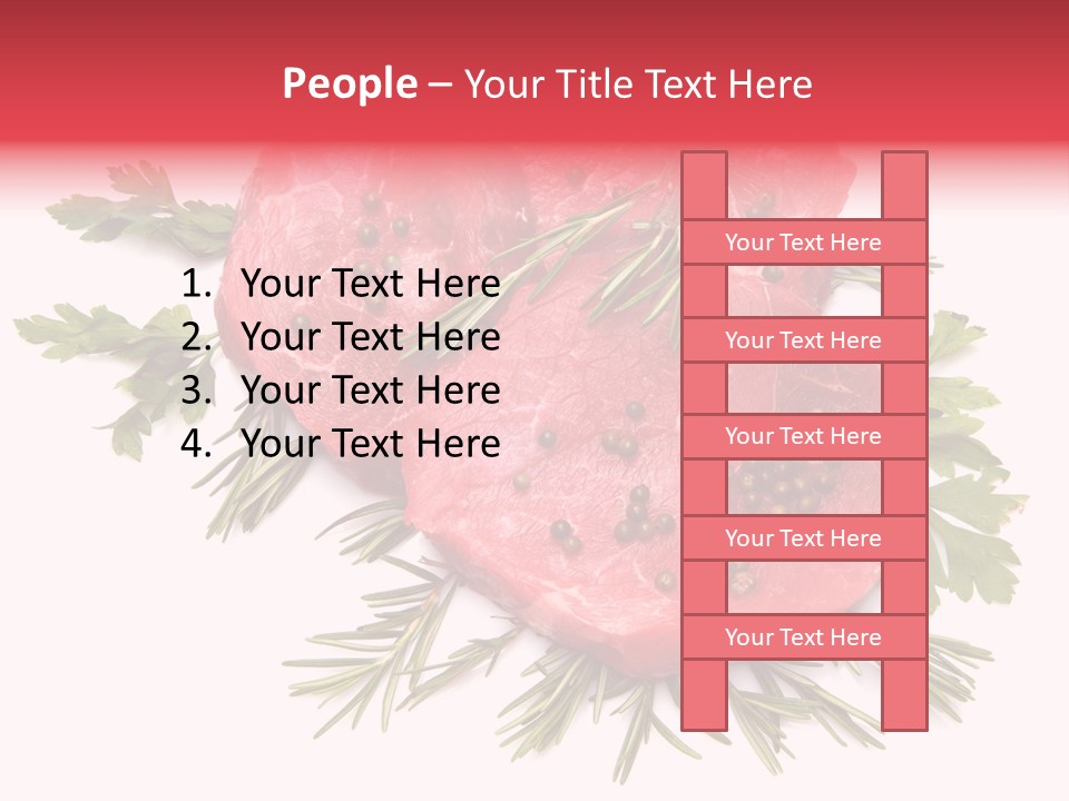 Red Closeup Tender PowerPoint Template
