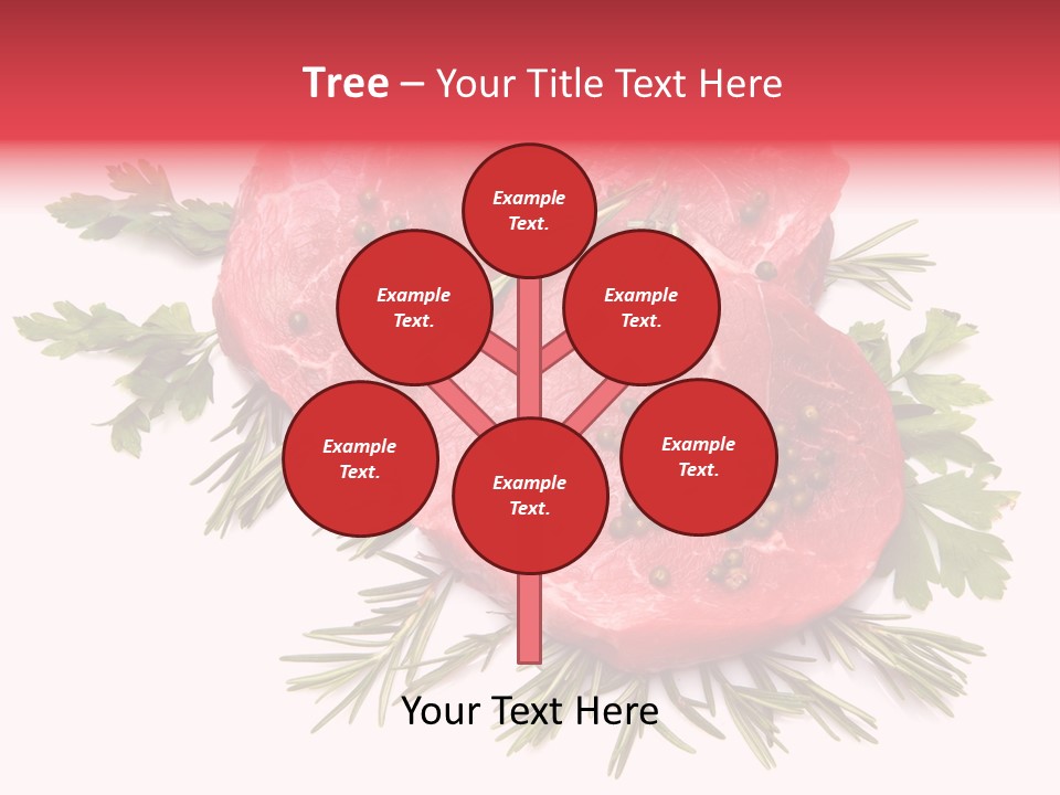 Red Closeup Tender PowerPoint Template