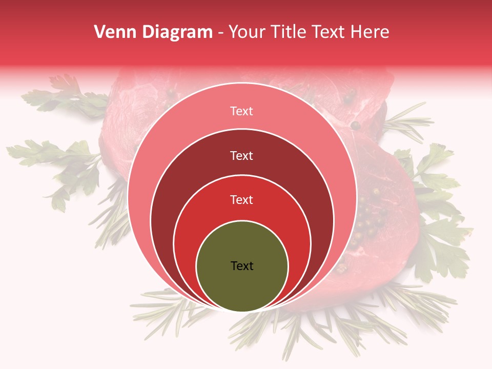 Red Closeup Tender PowerPoint Template