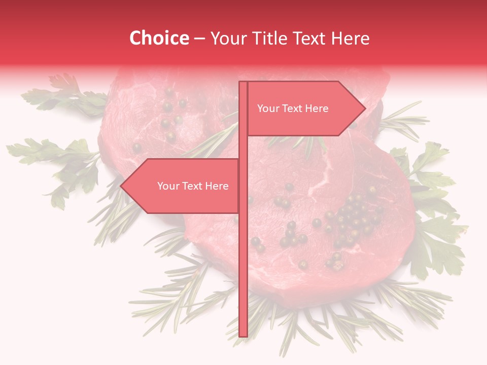 Red Closeup Tender PowerPoint Template