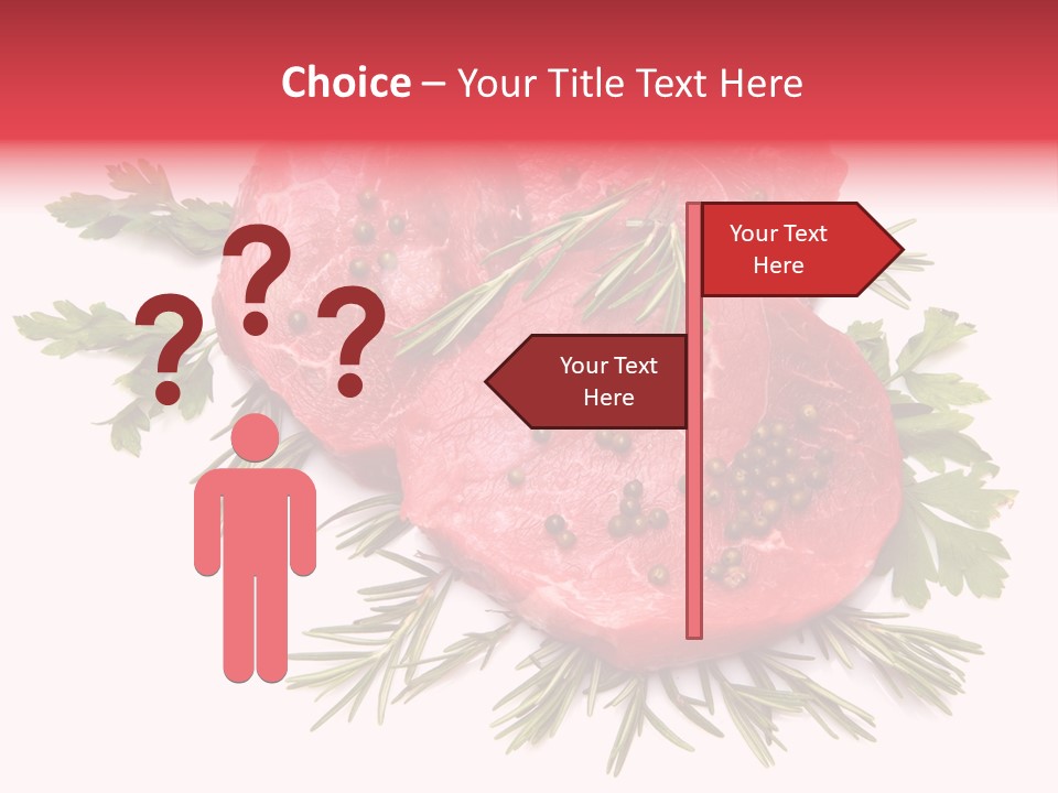 Red Closeup Tender PowerPoint Template