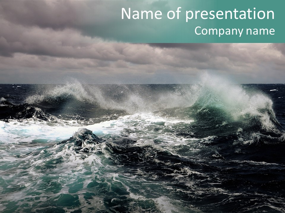 Cloud Surf Power PowerPoint Template