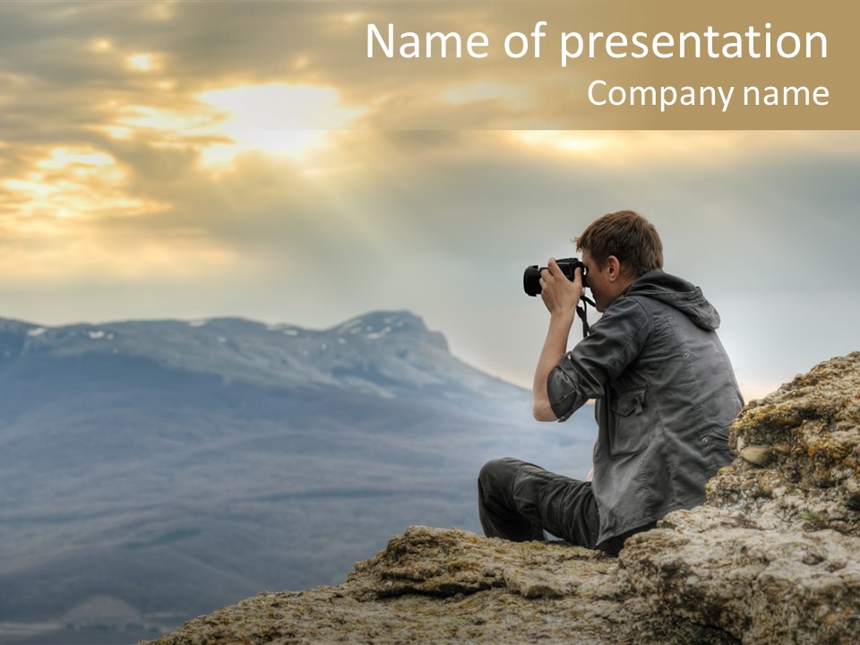 Guy Photographer PowerPoint Template