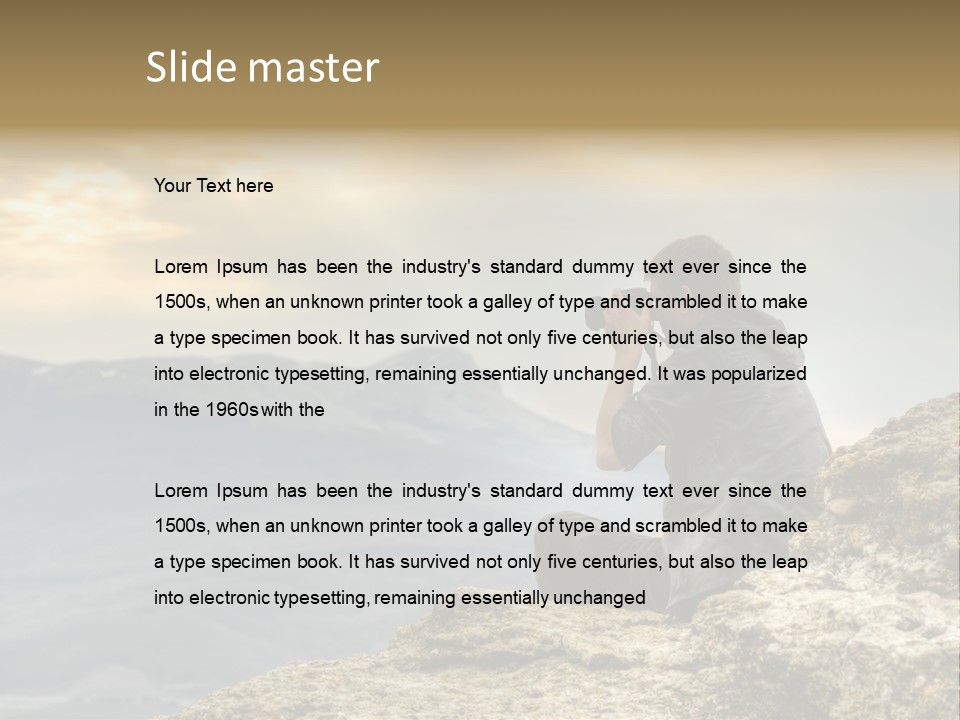 Guy Photographer PowerPoint Template