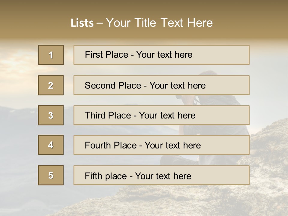 Guy Photographer PowerPoint Template