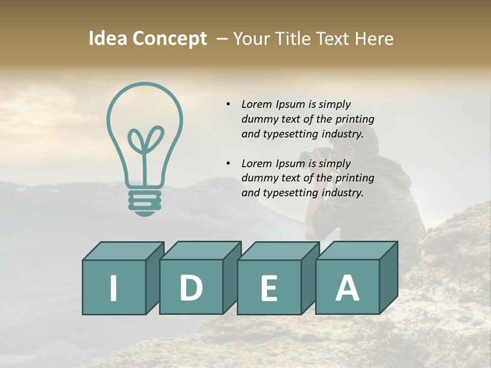 Guy Photographer PowerPoint Template