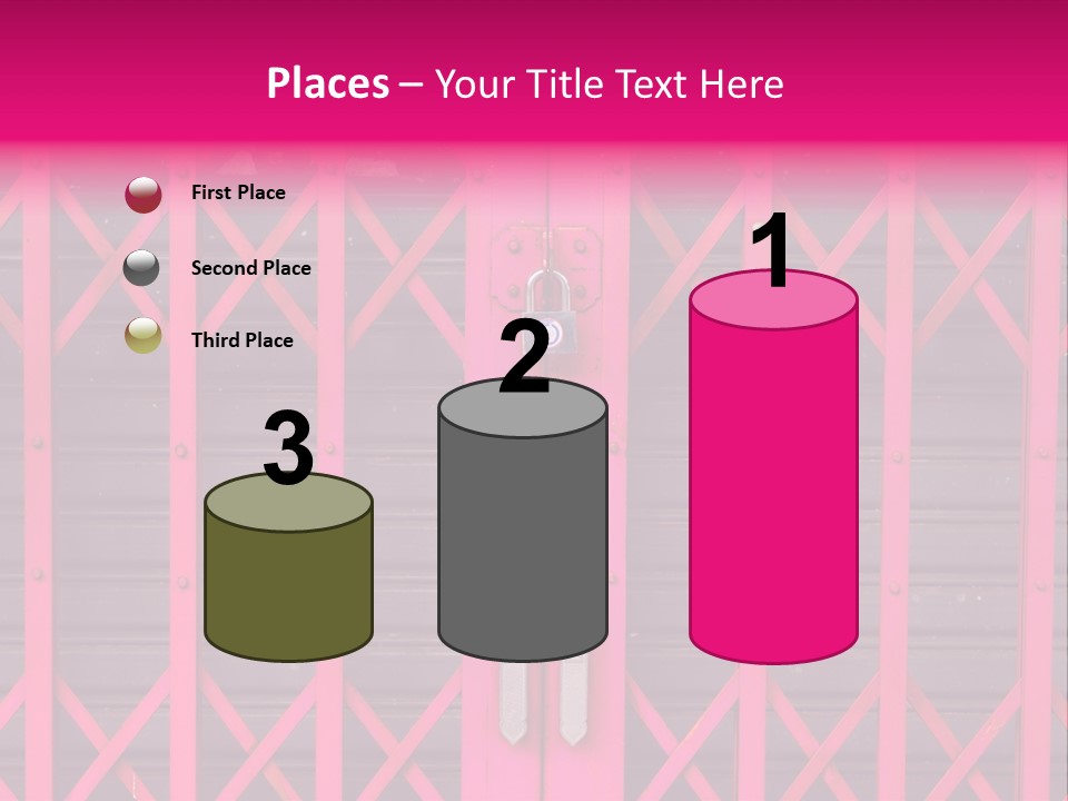 Metal Door Design PowerPoint Template