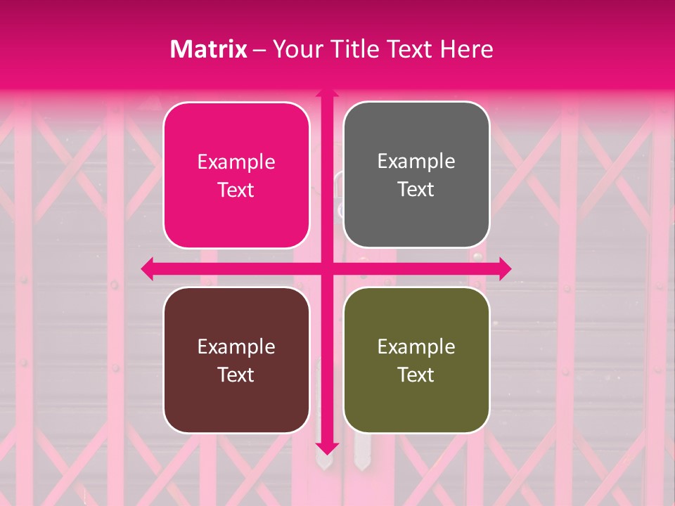 Metal Door Design PowerPoint Template