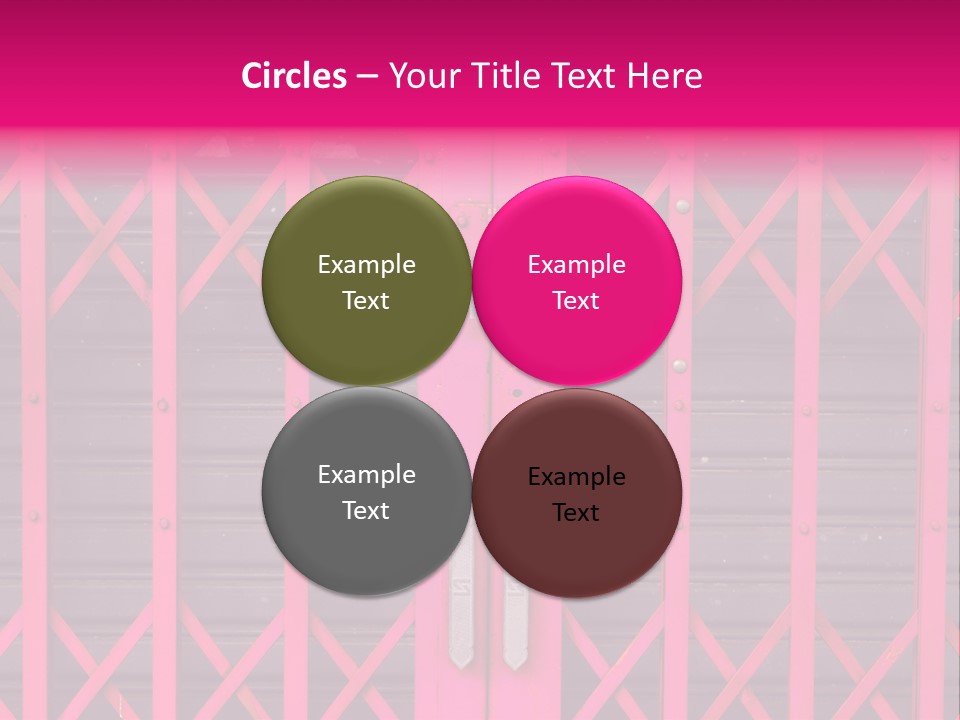 Metal Door Design PowerPoint Template