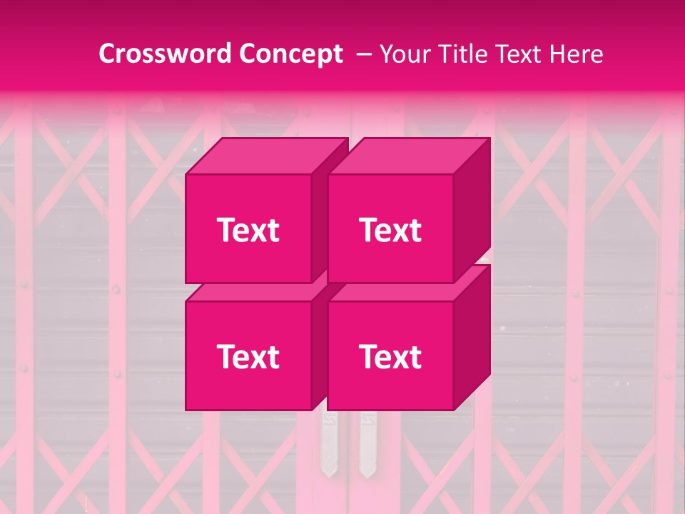 Metal Door Design PowerPoint Template