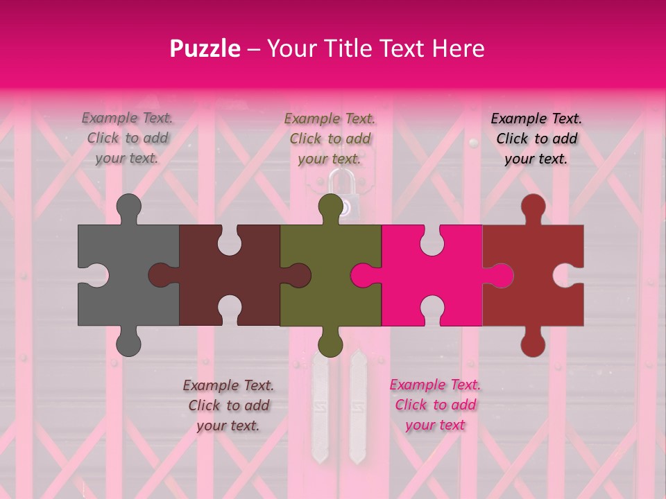 Metal Door Design PowerPoint Template